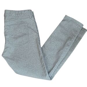 GAP Light Gray/Taupe Animal Print Always Skinny Jeans Size 30